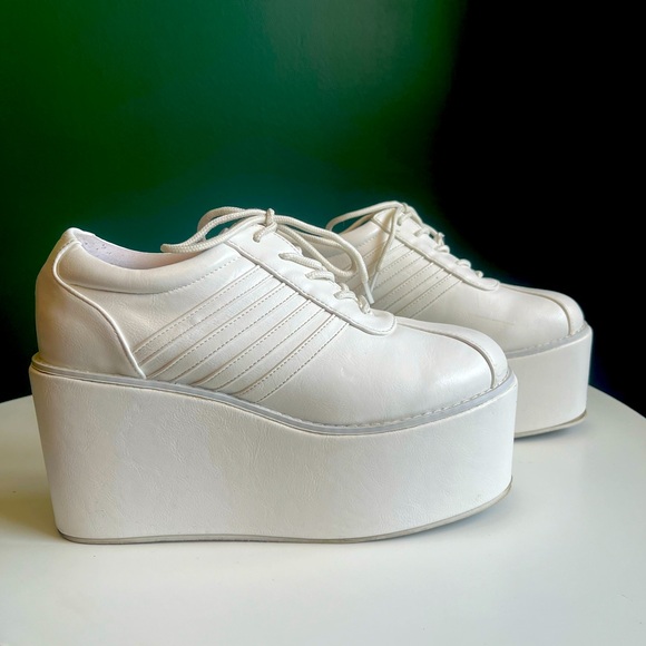 White Platform Sneakers HaraJuku:CS T&P - Picture 1 of 11